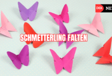 schmetterling falten