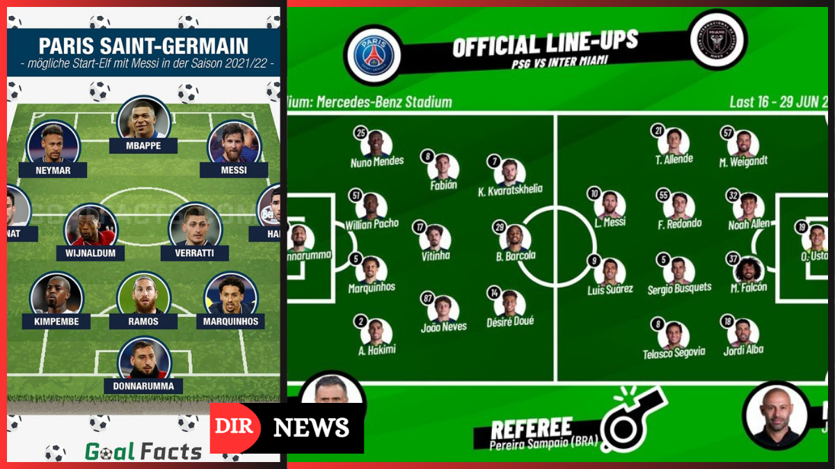 aufstellungen: teilnehmer: psg gegen inter miami