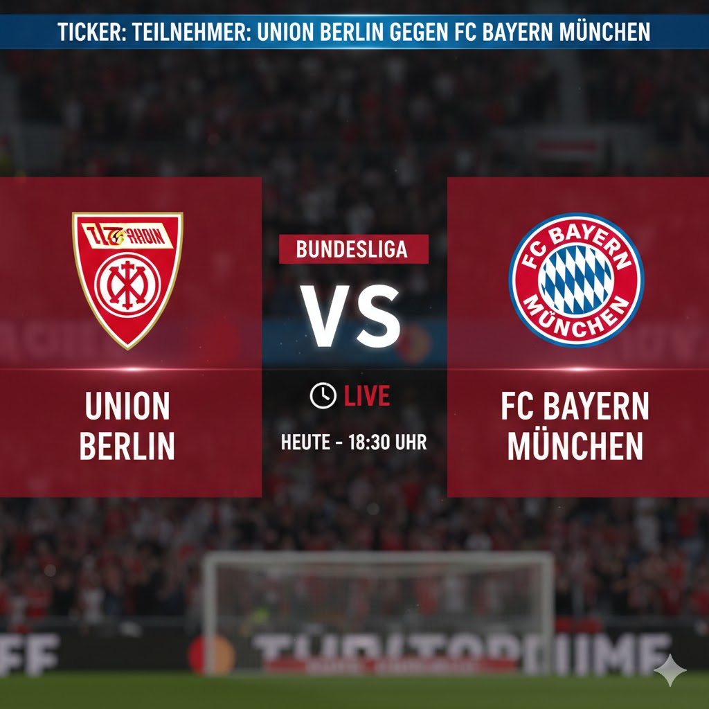 ticker: teilnehmer: union berlin gegen fc bayern münchen