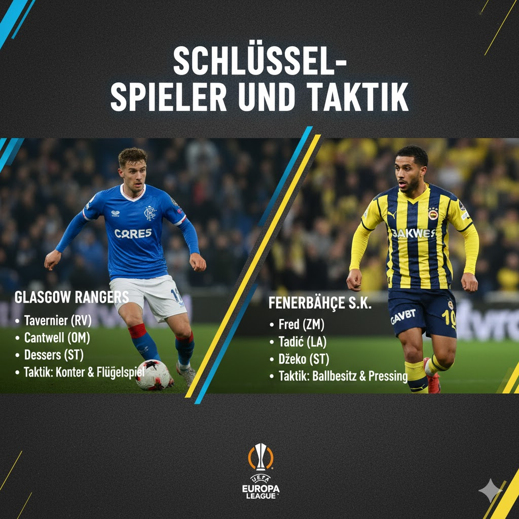 aufstellungen: teilnehmer: glasgow rangers gegen fenerbahçe