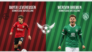 aufstellungen: teilnehmer: bayer leverkusen gegen werder bremen