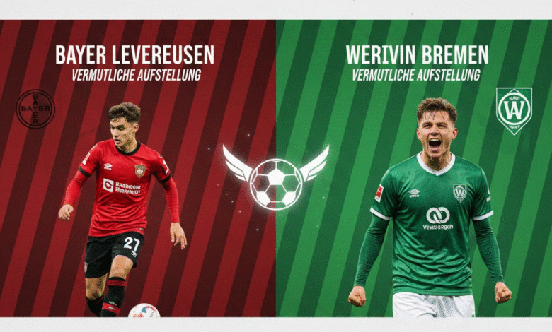 aufstellungen: teilnehmer: bayer leverkusen gegen werder bremen